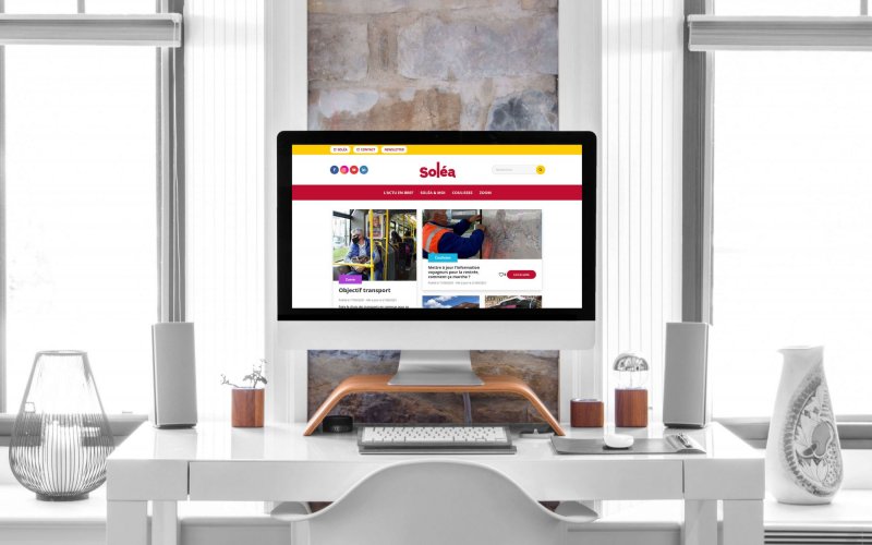 Webzine Soléa mise en situation